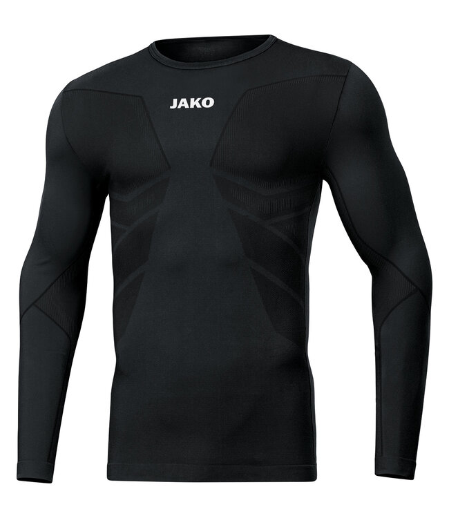 JAKO Longsleeve comfort 2.0 ZWART - KIDS & ADULTS