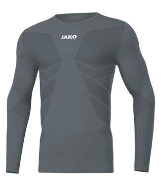 JAKO Longsleeve comfort 2.0 STEENGRIJS - KIDS & ADULTS