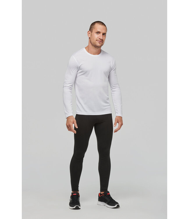 Proact Sportshirt Basic Uni Lange mouw Adults - WIT