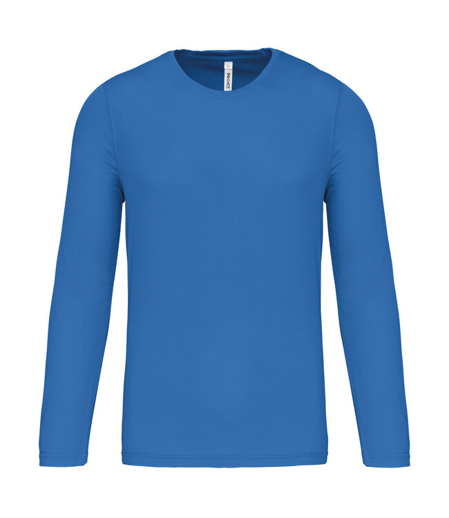 Proact Sportshirt Basic Uni Lange mouw Adults - AQUABLUE