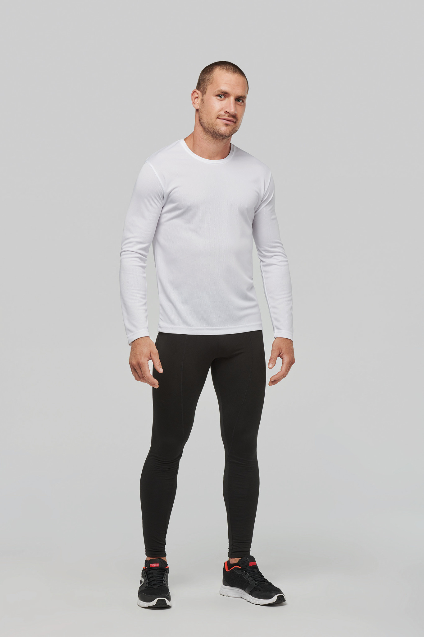 Sportshirt Basic Uni Lange mouw Adults - NAVY