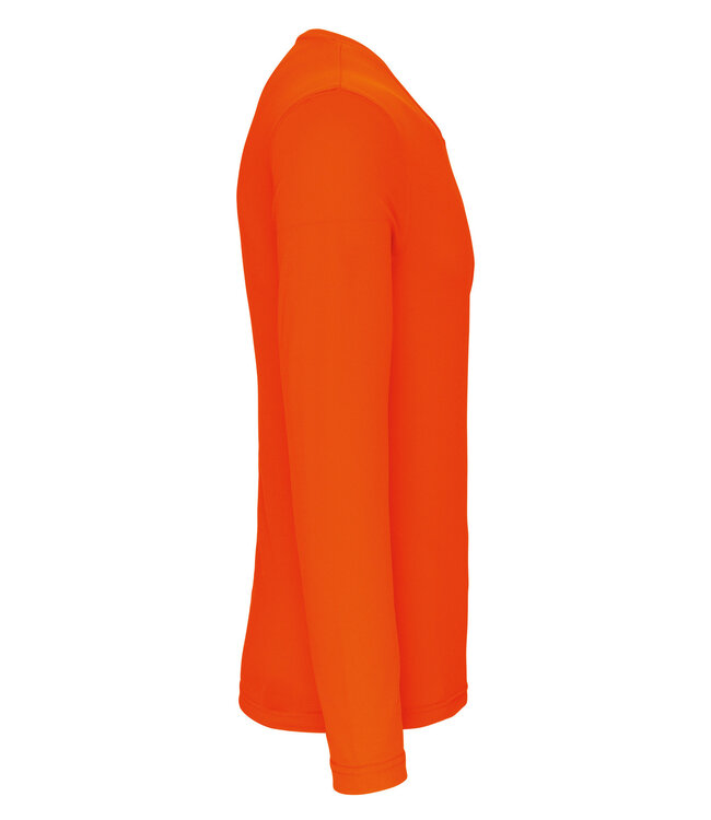 Proact Sportshirt Basic Uni Lange mouw Adults - FLUO ORANJE