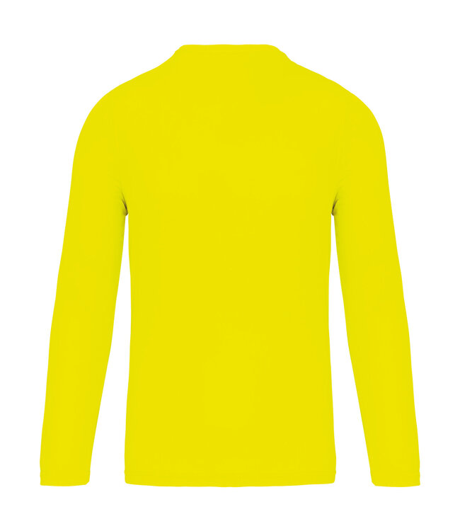 Proact Sportshirt Basic Uni Lange mouw Adults - FLUO GEEL