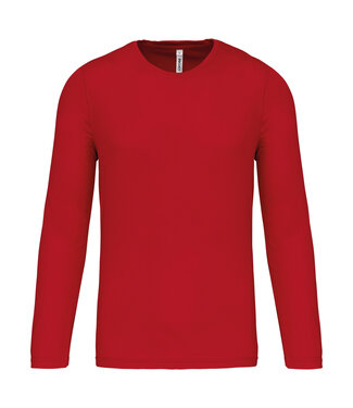 Proact Sportshirt Basic Uni Lange mouw Adults - RED