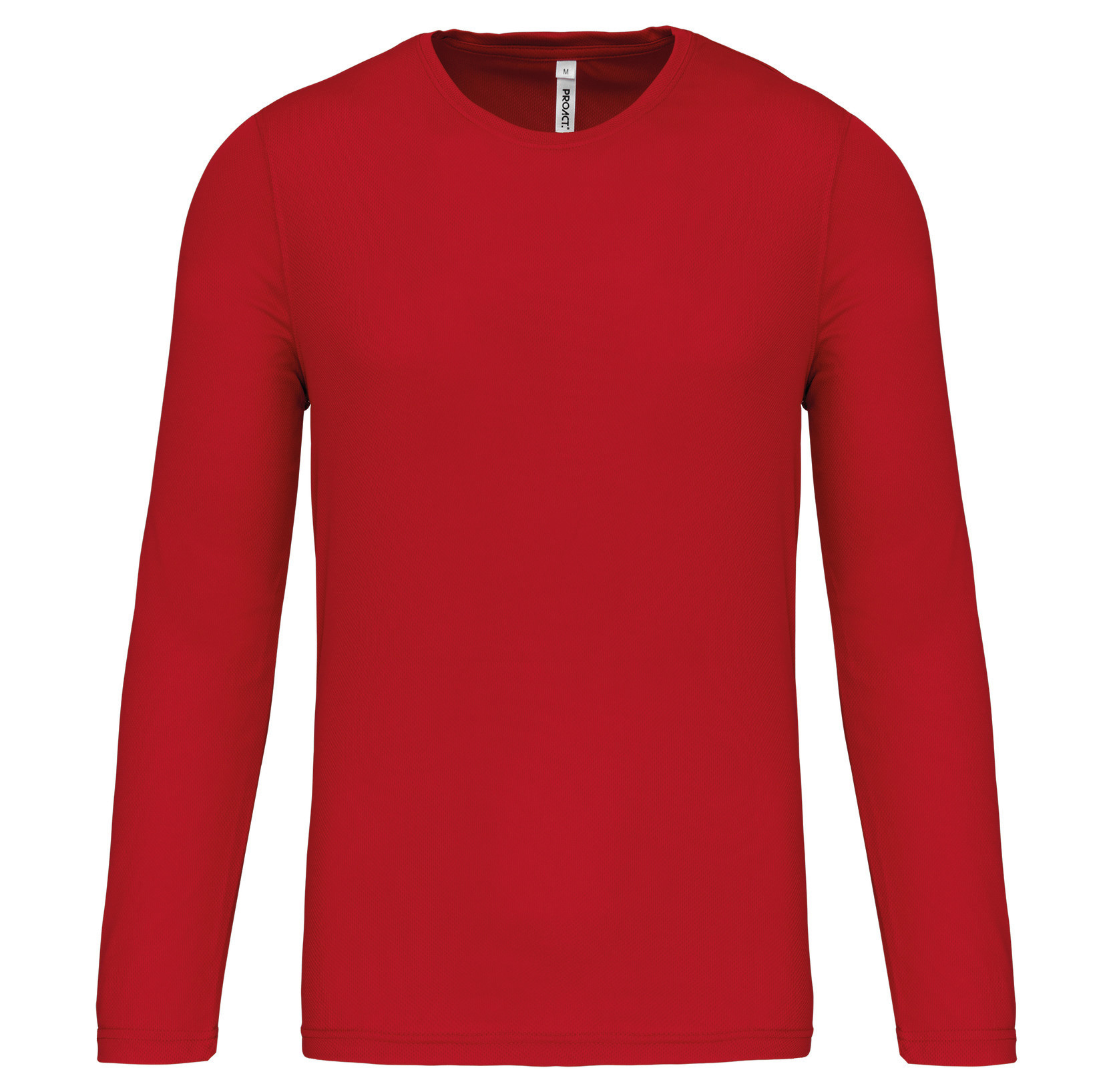 Sportshirt Basic Uni Lange mouw Adults - RED
