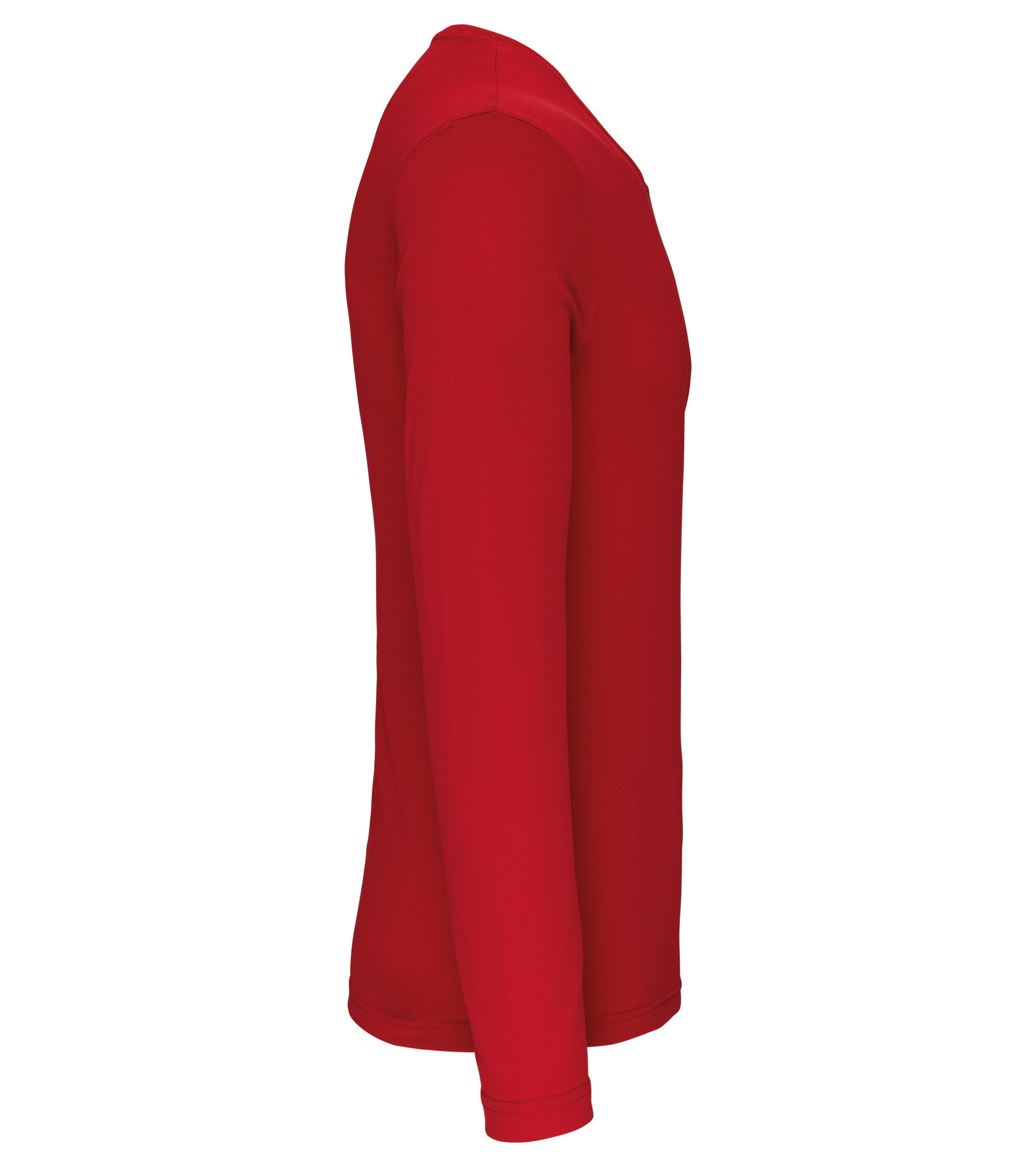 Sportshirt Basic Uni Lange mouw Adults - RED