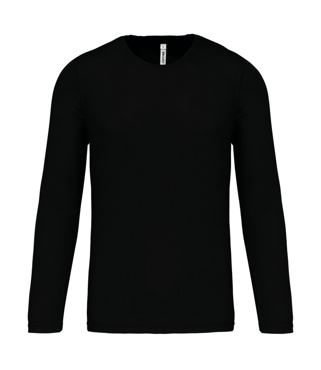Proact Sportshirt Basic Uni Lange mouw Adults - BLACK