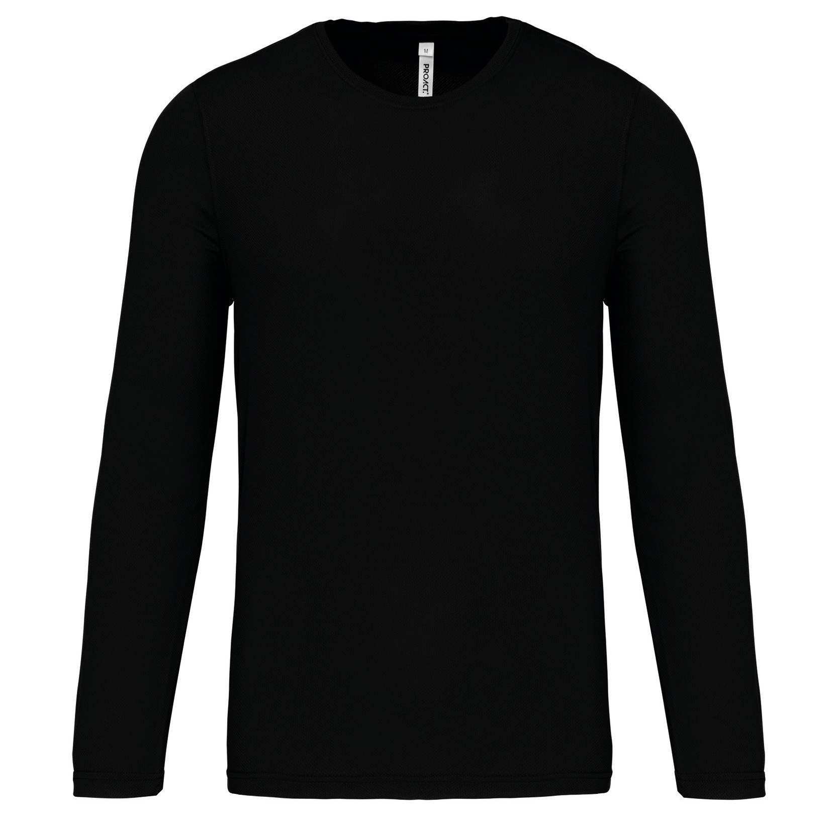 Sportshirt Basic Uni Lange mouw Adults - BLACK