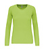 Proact Sportshirt Basic Uni Lange mouw Dames - LIME