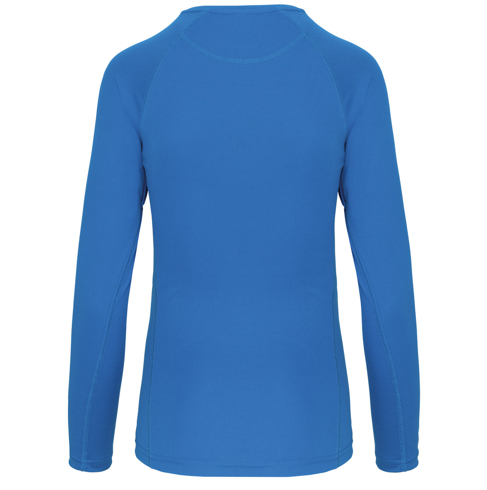 Sportshirt Basic Uni Lange mouw Dames - AQUABLUE