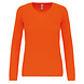 Proact Sportshirt Basic Uni Lange mouw Dames - FLUO ORANJE Proact Sportshirt Basic Uni Lange mouw Dames - FLUO ORANJE