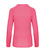 Proact Sportshirt Basic Uni Lange mouw Dames - FLUO ROZE