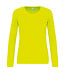 Proact Sportshirt Basic Uni Lange mouw Dames - FLUO GEEL