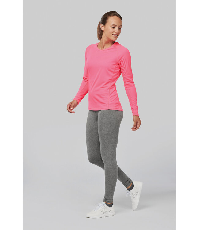 Proact Sportshirt Basic Uni Lange mouw Dames - NAVY