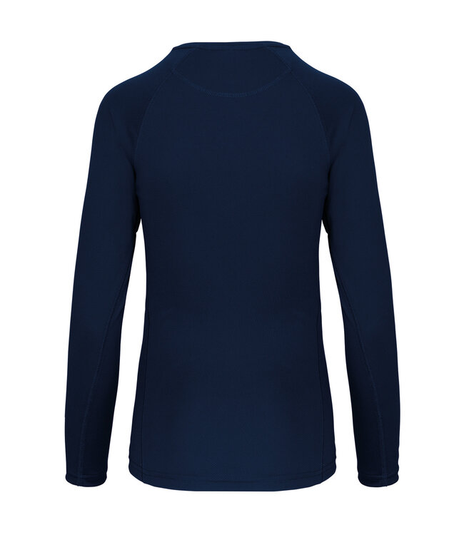 Proact Sportshirt Basic Uni Lange mouw Dames - NAVY