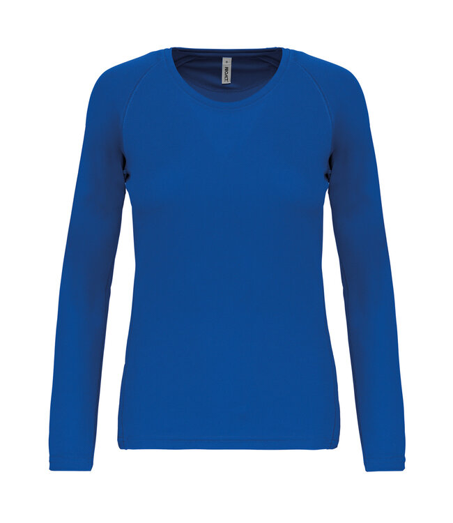 Proact Sportshirt Basic Uni Lange mouw Dames - ROYALBLUE