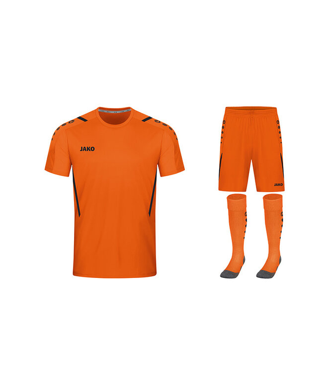 JAKO ZAALVOETBAL SET CHALLENGE│ FLUO ORANJE-ZWART│HEREN