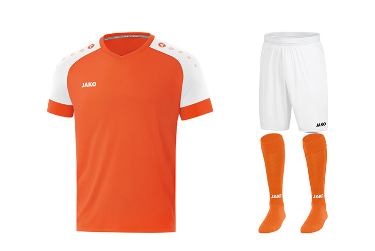 Zaalvoetbalset Champ 2.0│Fluo oranje-Wit-Fluo oranje