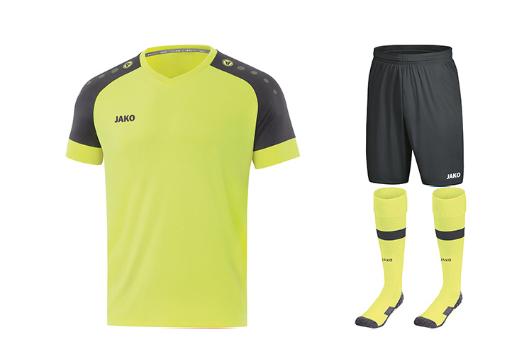 Zaalvoetbalset Champ 2.0│Felgeel-Antraciet-Felgeel