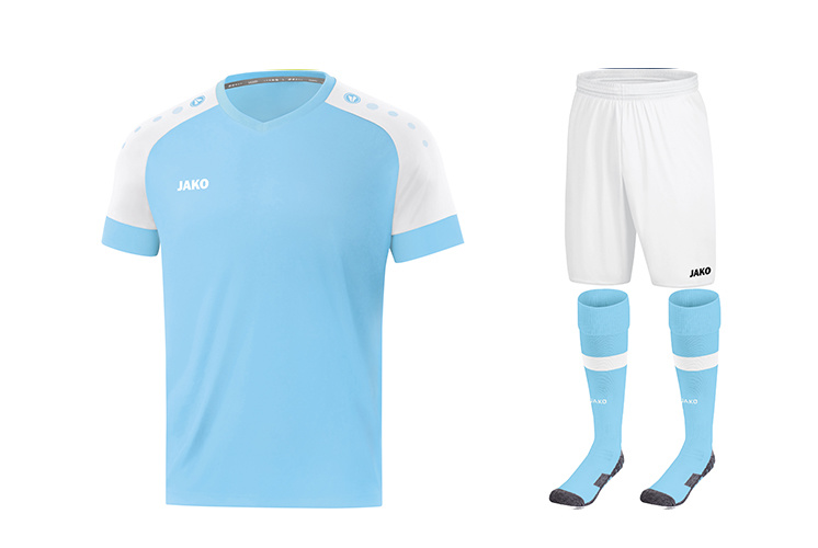 Zaalvoetbalset Champ 2.0│Zachtblauw-Wit-Zachtblauw