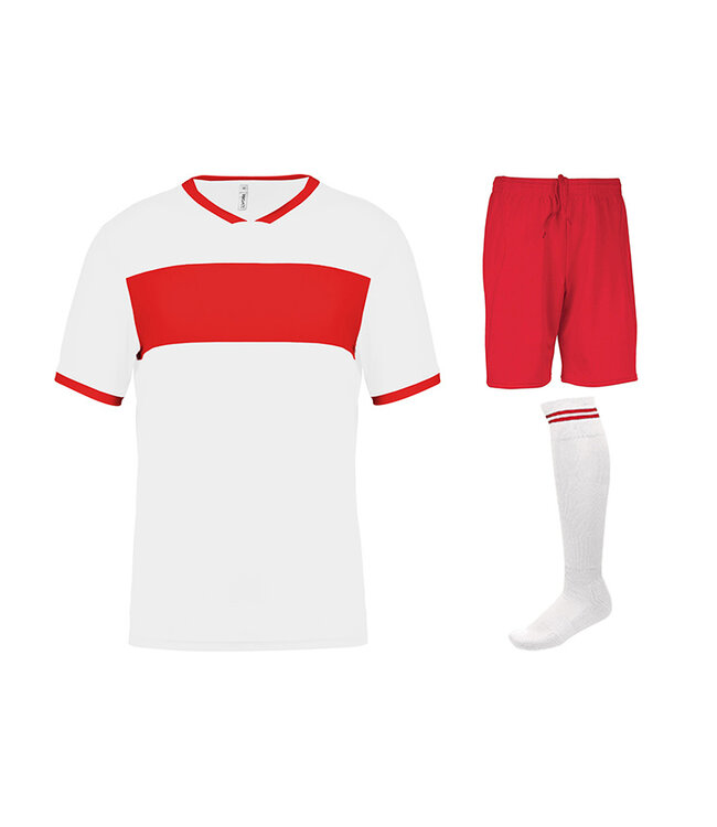 Proact Zaalvoetbalset Line │Wit-rood