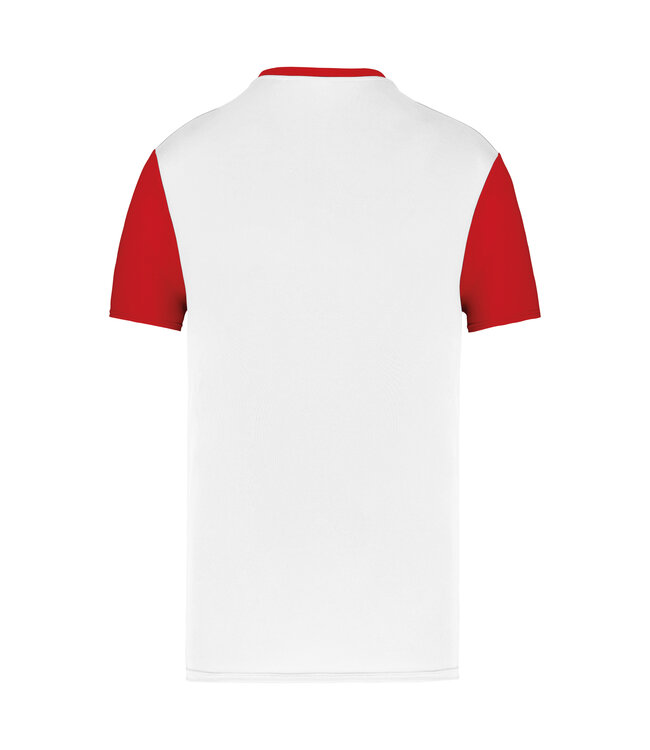 Proact Shirt 2 Tone KIDS & UNI │Wit-Rood