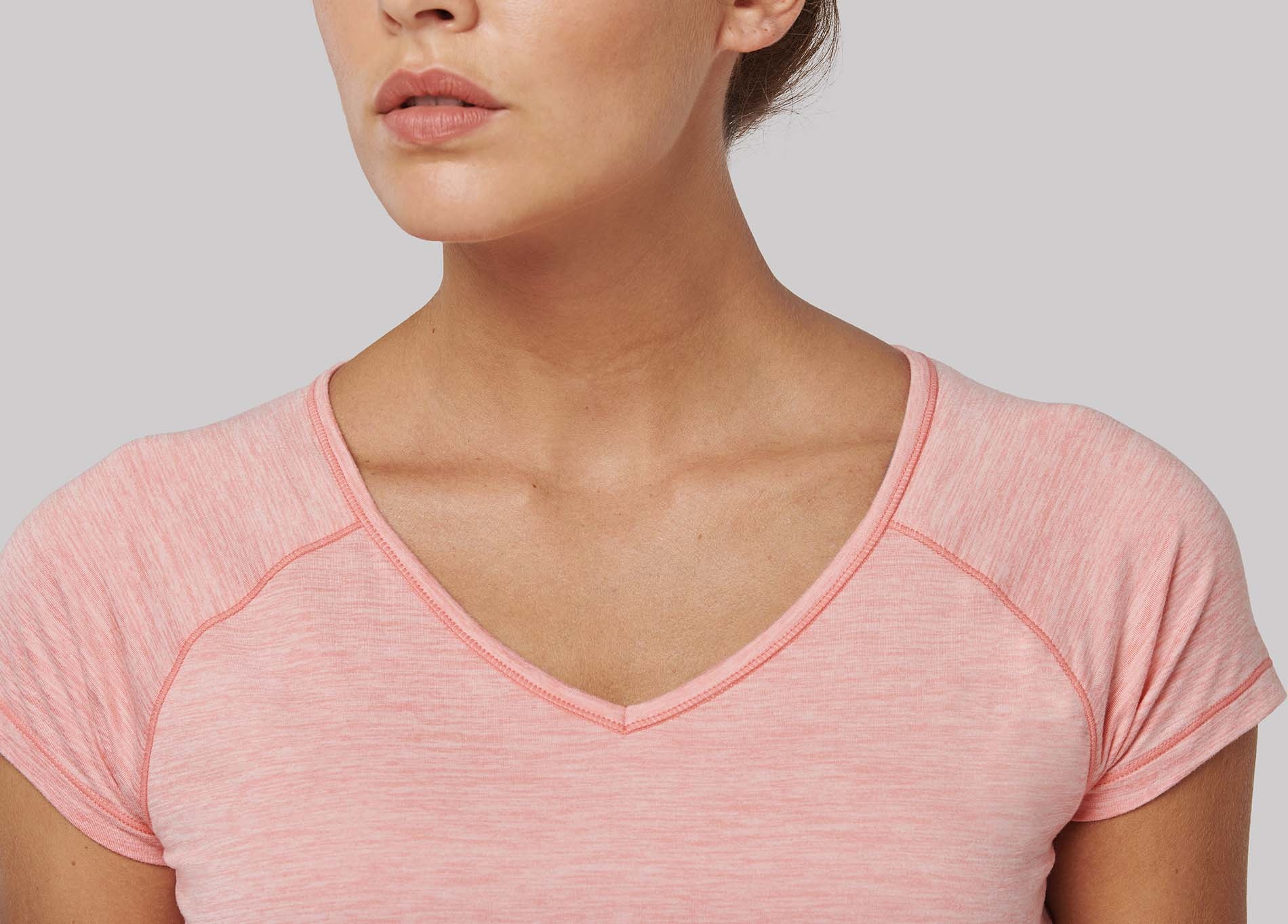 ECO friendly Sportshirt Dames slim fit - Donkergrijs