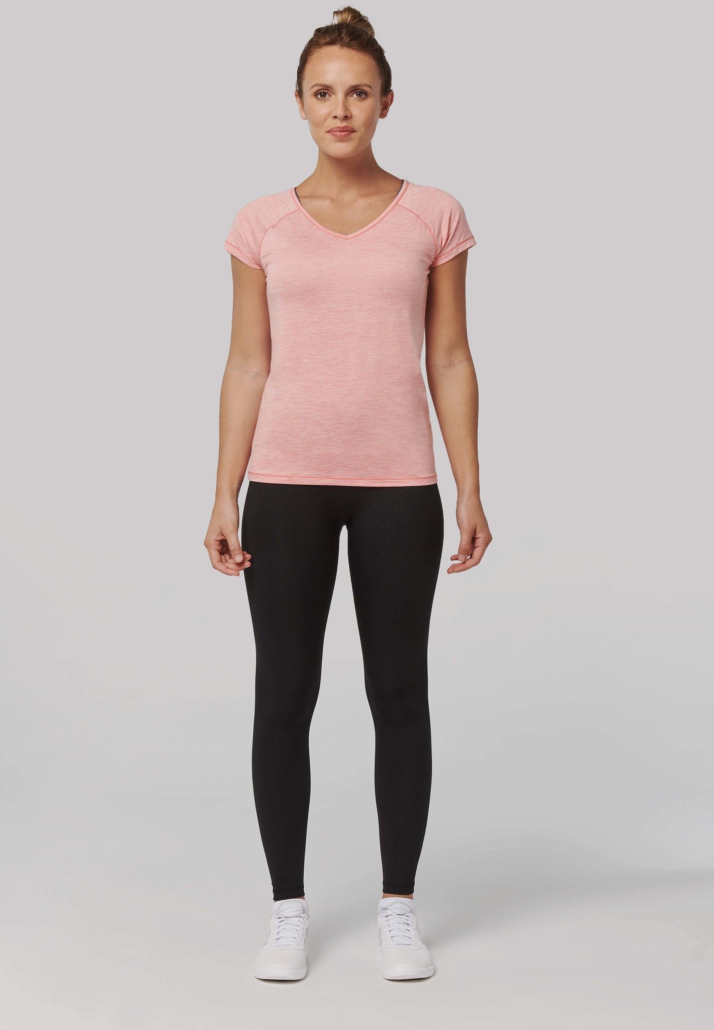 ECO friendly Sportshirt Dames slim fit - Donkergrijs