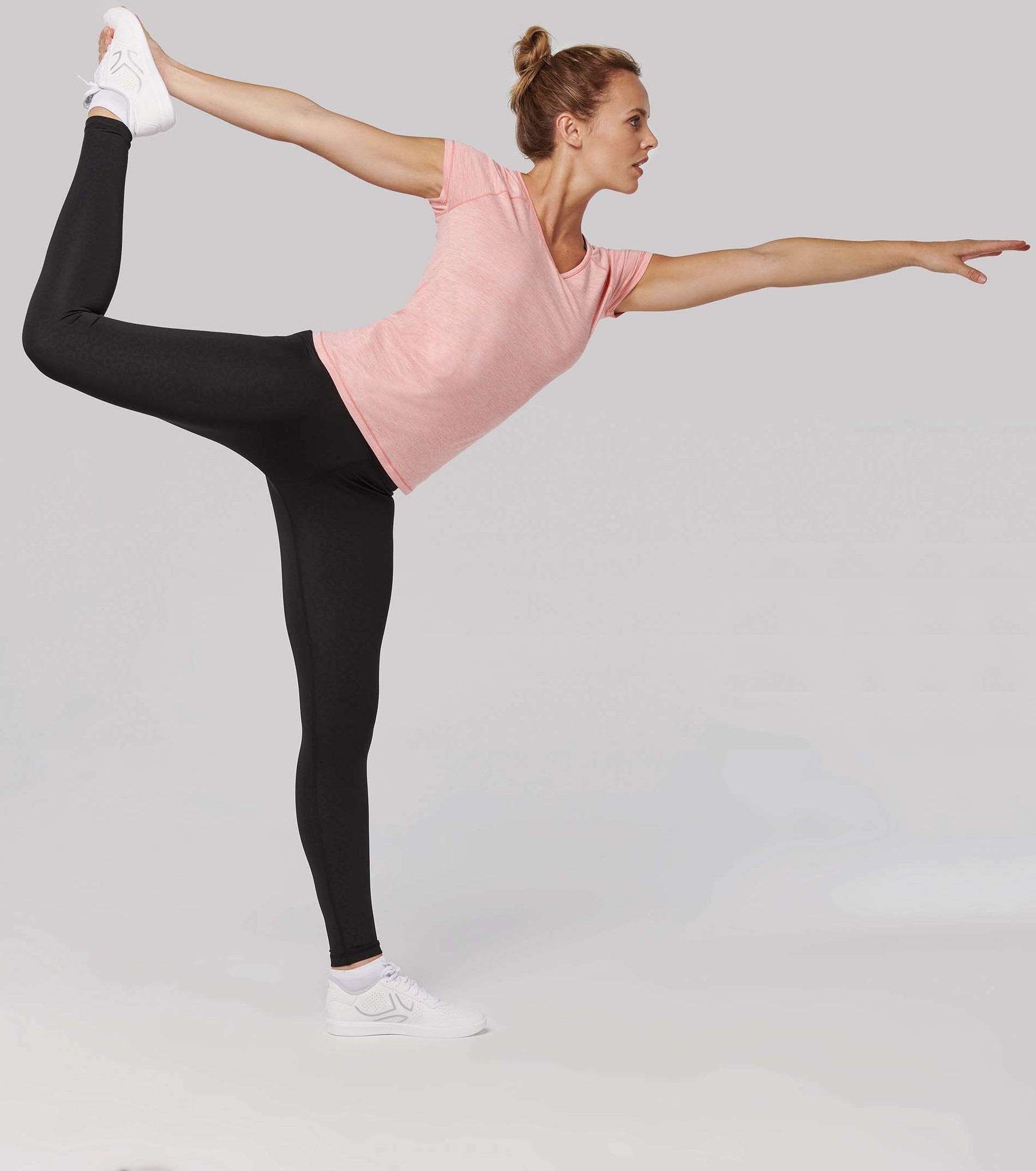 ECO friendly Sportshirt Dames slim fit - Donkergrijs