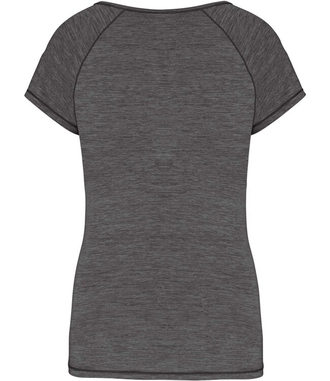 Proact ECO friendly Sportshirt Dames slim fit - Donkergrijs