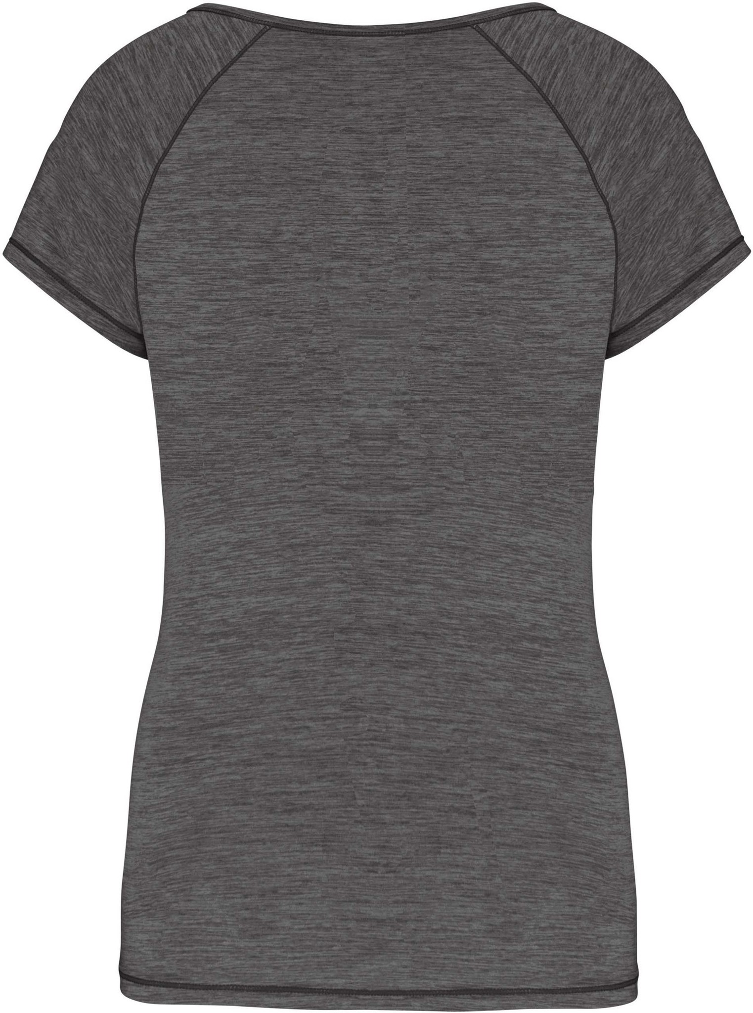 ECO friendly Sportshirt Dames slim fit - Donkergrijs