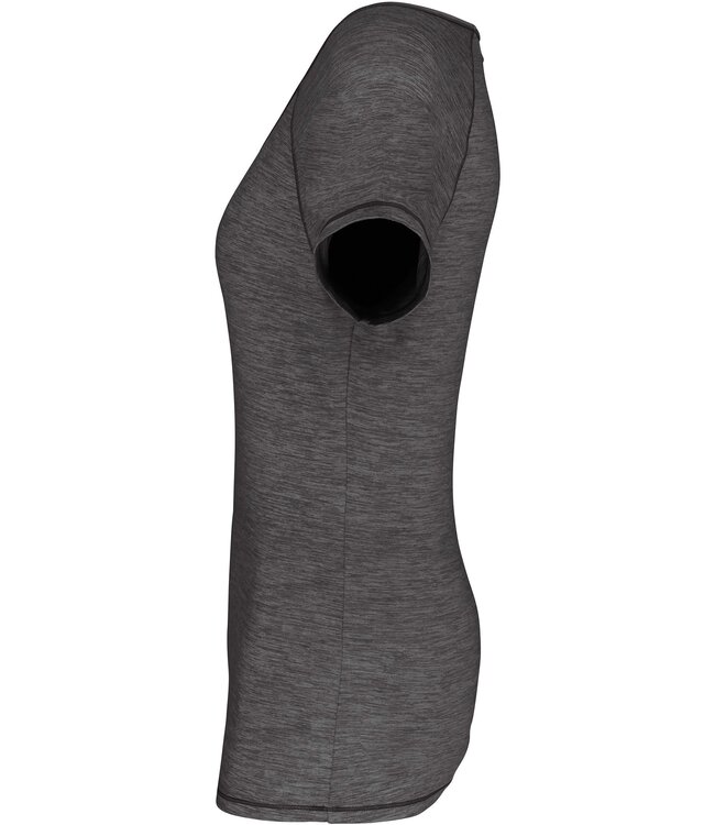 Proact ECO friendly Sportshirt Dames slim fit - Donkergrijs