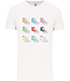 Bio T-Shirt Heren met sportopdruk │basketballertjes