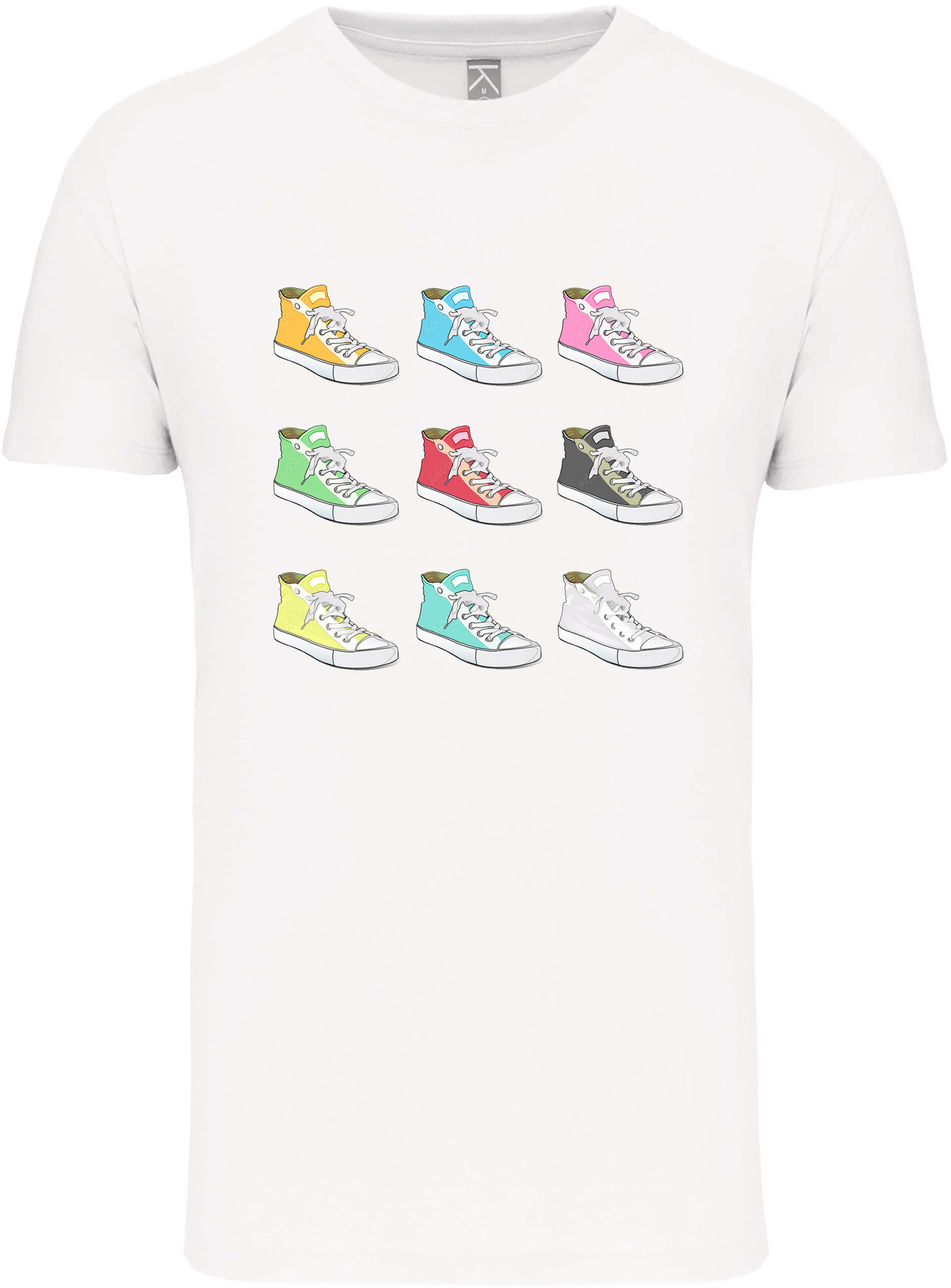Bio T-Shirt Heren met sportopdruk │basketballertjes