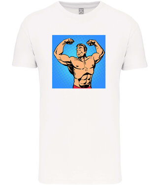 Bio T-Shirt Heren met sportopdruk │Bodybuilding