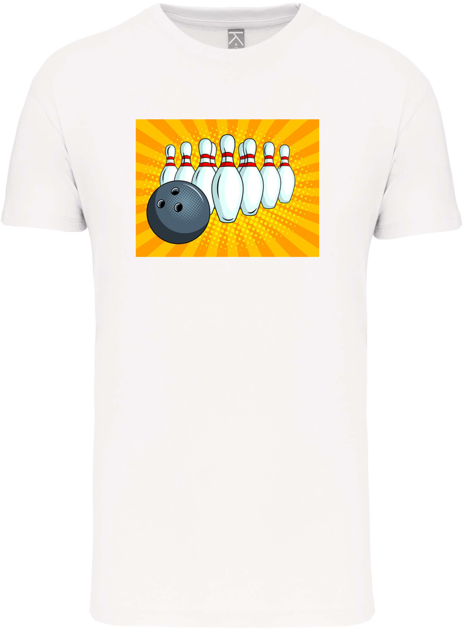 Bio T-Shirt Heren met sportopdruk │Bowling