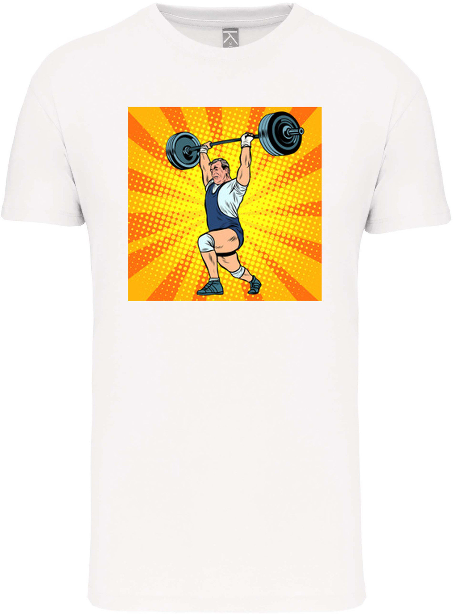 Bio T-Shirt Heren met sportopdruk │Gewichtheffen