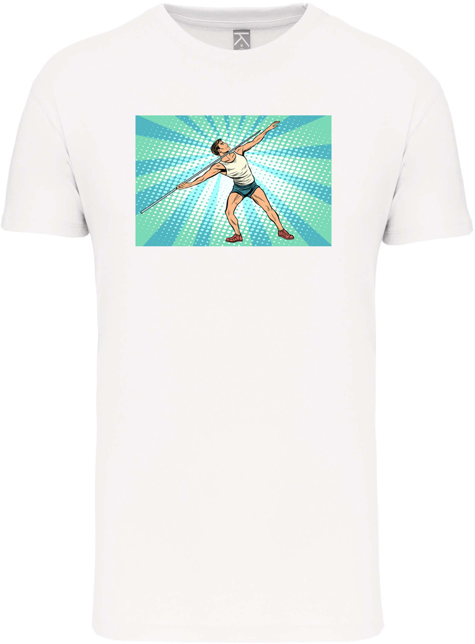 Bio T-Shirt Heren met sportopdruk │Speerwerpen