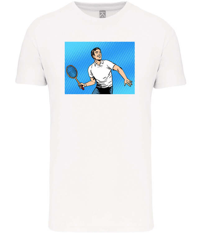 Bio T-Shirt Heren met sportopdruk │Tennis