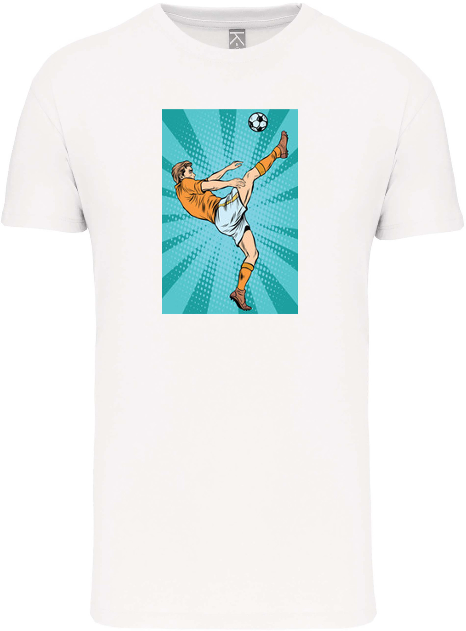 Bio T-Shirt Heren met sportopdruk │Voetbal