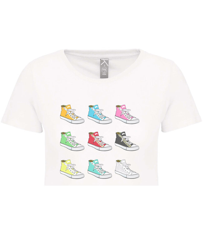 Bio T-Shirt Dames met sportopdruk │Basketballertjes
