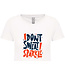 Bio T-Shirt Dames met sportopdruk │I don't sweat..