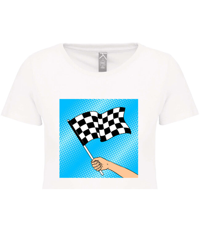 Bio T-Shirt Dames met sportopdruk │Racen