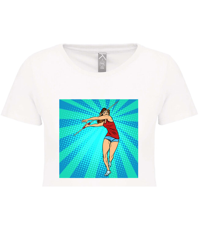 Bio T-Shirt Dames met sportopdruk │Speerwerpen