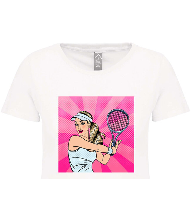 Bio T-Shirt Dames met sportopdruk │Tennis
