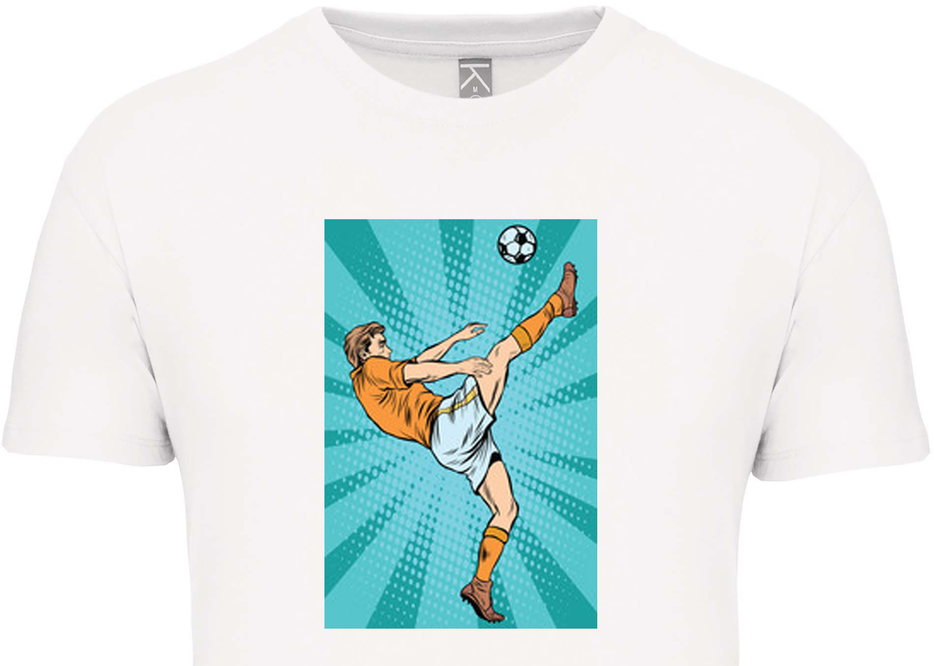 Bio T-Shirt Heren met sportopdruk │Voetbal