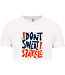 Bio T-Shirt Heren met sportopdruk │I don't sweat I Sparkle