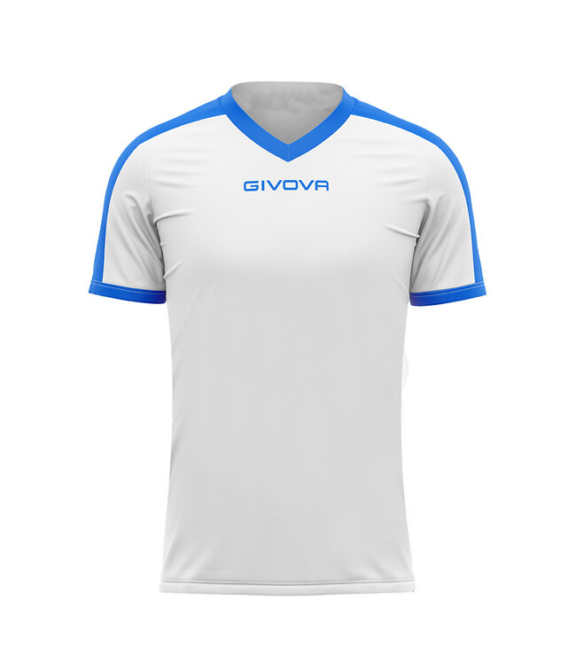 Givova Shirt Revolution Wit-Royal│KIDS en ADULTS