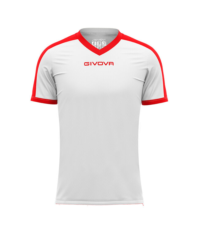 Givova Shirt Revolution Wit-Rood│KIDS en ADULTS