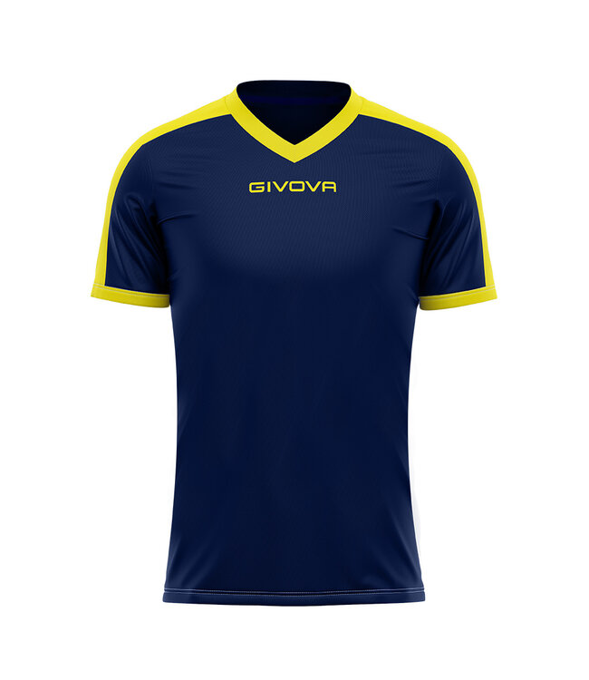 Givova Shirt Revolution Navy-Geel│KIDS en ADULTS